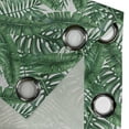 thumbnail image 4 of Ambesonne Palm Leaf Grommet Curtain, Watercolor Jungle, 50" x 108", Forest Green and White, 4 of 6
