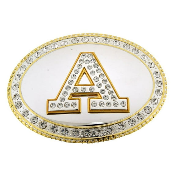 Initial A Monogram Belt Buckle Letter Alphabet Western Cowboy Rodeo Texas Mirror