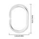 thumbnail image 2 of Anillo en forma de C Inteprter 24 unids/set Accesorios para cortinas de baño Transparente 3,8*5,5 CM, 2 of 6