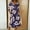 04-Dark Purple, variant on Women 3/4 Sleeve Button V Neck Floral Print Casual Midi Dress with Side Pockets 06-Gray S