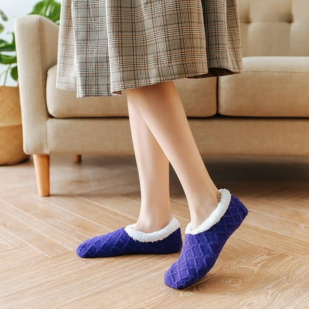

Njoeus Fashion Home Women Girl cashmere Thicker Anti-slip solid color floor socks Clearance