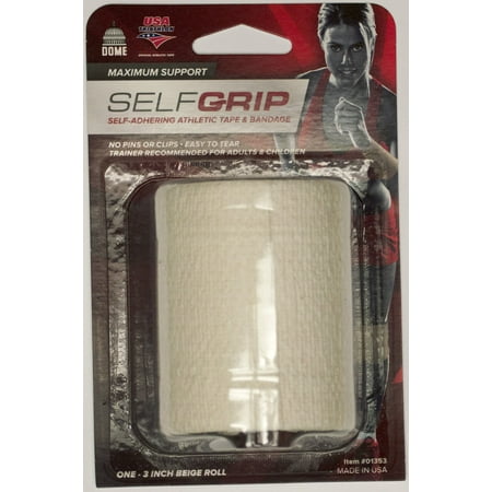 Self-Grip Self-Adhering Athletic Tape Bandage 3 Inches, White 1 ea