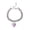 A004- White, variant on Small Cat Collar | Blue Crystal Pet Collar | Sparkling Bling Heart Shaped Pendant Adjustable Pet Necklace for Cats