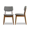 thumbnail image 4 of Ashcroft Chaise de Salle à Manger Abel Mi-Siècle Moderne, Gris (Ensemble de 2), 4 of 5
