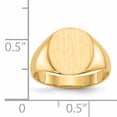 thumbnail image 6 of 14K Yellow Gold Signet Ring Size 6, 6 of 6