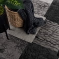 thumbnail image 4 of 2â€™ x 15â€™ Gray Geometric Blocks Runner Rug, 4 of 5