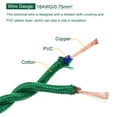 thumbnail image 4 of Uxcell 5 M/16.4 Ft 2 Core 18AWG Vintage Twisted Cloth Covered Electrical Wire Dark Green, 4 of 5