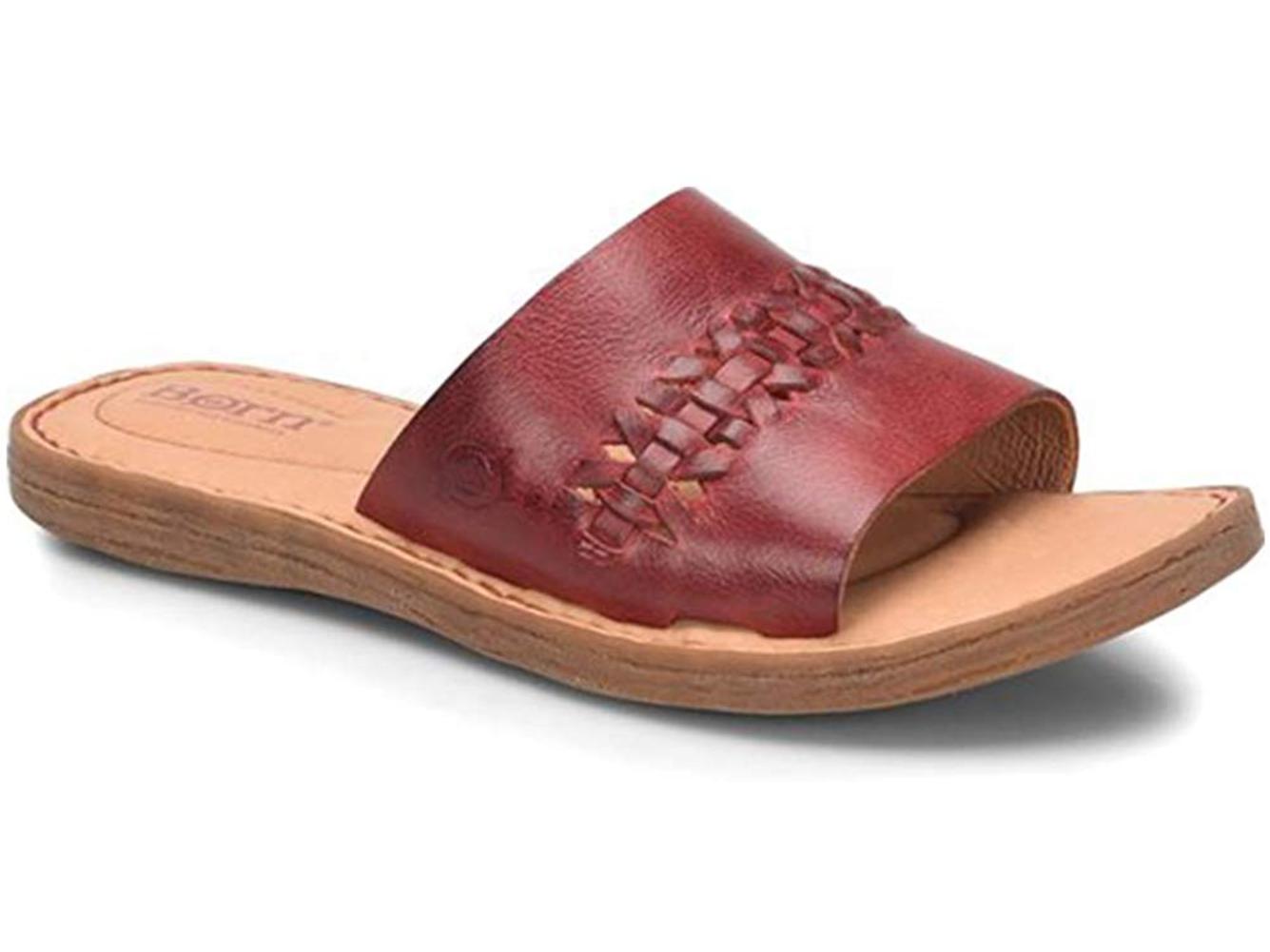 born red sandals