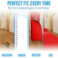 thumbnail image 3 of 31 in. Wide x Cut-to-Length – Non-Slip, All-Weather, Heavy-Duty Utility Runner Rug – Absorbent, Dirt-Trapping, Kid and Pet Safe for Entryways and High-Traffic Areas, Red, 3 of 9