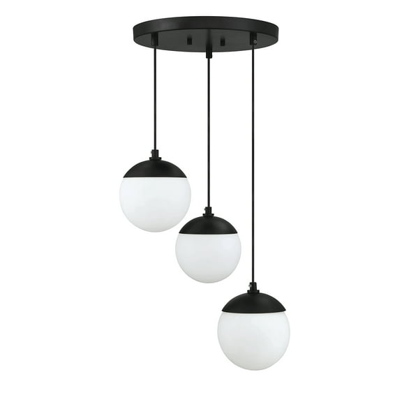 Trade Winds Cheryl Orb Chandelier in Matte Black