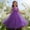 Purple, variant on BLTIBY Girls Lace Sleeveless Dresses Wedding Dance Evening Tutu Princess Prom Maxi Party Dress Purple 5-6 Years