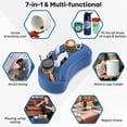 thumbnail image 3 of Game Controller Holder with Cup Holder | Secure Grip & Ergonomic Support for Dual-Handed Gaming, Office & Home Use - BlUE, 3 of 4