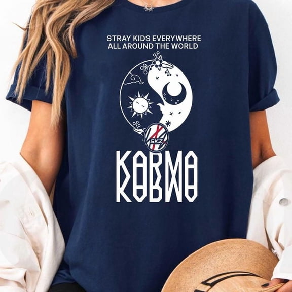 Unisex Str.ay Kids Karma Track List Graphic T-Shirt, Sizes S-5XL, Gategoo