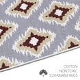 thumbnail image 4 of Sussexhome Tetra Multi Collection 2 x 3 Foot Heavy Duty Low Pile Rug Runner - Ultra-Thin Non Slip Area Rug - Washable Cotton Indoor Rug for Front Door Foyer Rug for Entryway, 4 of 5