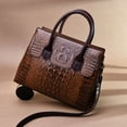 thumbnail image 2 of Women's Crossbody Bags – Fashion Genuine Leather Crocodile Print Purse with Adjustable Strap, 2 of 7