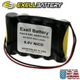 thumbnail image 2 of 3pc Exell 6V 1000mAh (5xAA) NiCd Custom Battery Pack w/ Wire Leads, 2 of 4