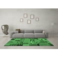 thumbnail image 3 of Ahgly Company Indoor Rectangle Patchwork Emerald Green Transitional Area Rugs, 5' x 8', 3 of 4