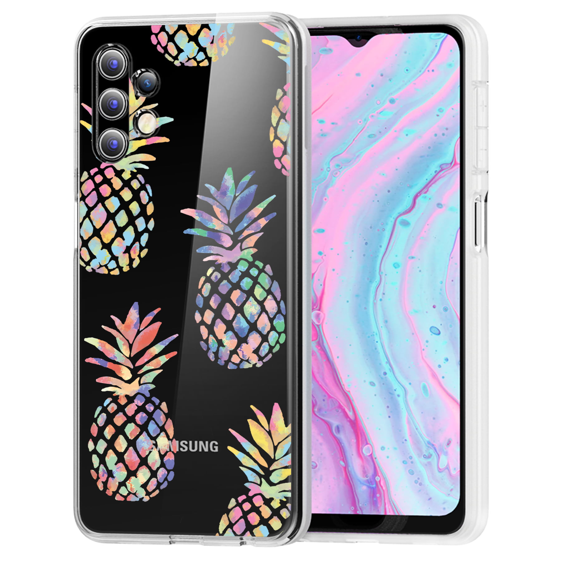 Light Weight Flexible Anti-Scratch,USA Thin Gel Cover Color Pineapple Print TalkingCase Slim Case for Samsung Galaxy Note 20 Ultra