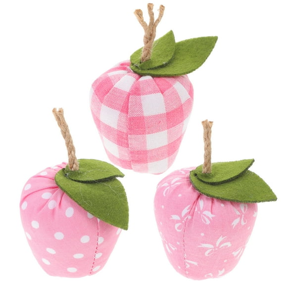 GAXIRE Faux Fruit Decor Realistic Simulation Jute Rope Decoration 3Pcs