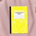 thumbnail image 4 of PPKVUFD Composition Notebook Wide Ruled 30 Sheets Marble Cover 8.27x5.51inch Sewn Binding, Yellow, 4 of 4