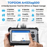 TOPDON AD500 OBD2 Scanner Car Code Reader Scan Tool, Engine ABS SRS Transmission Diagnostics Tool, Lifetime Free Upgrade for DIY