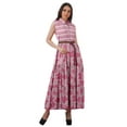 thumbnail image 1 of Moomaya Robe Chemise Longue Femmes Imprimée Sans Manches Robe d'Été Chemise à Boutons, 1 of 4