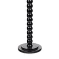 thumbnail image 5 of JONATHAN Y Monroe 24.25" Rustic Farmhouse Spindle Wood Drink Table and Decorative End Table with White Marble Round Top, Black, END3005A, 5 of 5