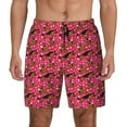 thumbnail image 3 of Uemuo German Shepherd Dog Pattern Mens Swim Trunks Quick Dry Board Shorts with Mesh Lining, Stretch Beach Shorts Quick Dry No-Chafing Board Shorts-3X-Large, 3 of 9