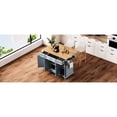 thumbnail image 4 of 54-inch Kitchen Island, Spice & Towel Rack - 4 Doors and 3 Drawers Storage - Kitchen - Tidy and Organized Setup, 4 of 6