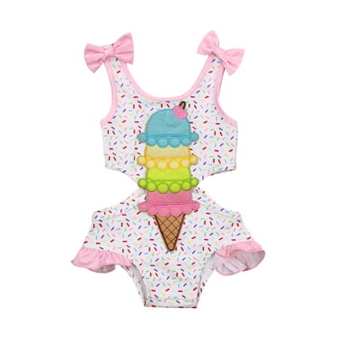 Kiapeise Baby Infant Toddler Girl Swimsuit 3 6 9 12 18 24 Months Long ...