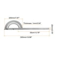 thumbnail image 2 of Uxcell Angle Protractor 180 Degree Stainless Steel Angle Gauge Adjustable Ruler Measuring Tool with 350mm Arm, 2 of 5
