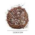 thumbnail image 2 of 5PCS Handmade Wicker Rattan Balls, Natural Vine Balls Bowl and Vase Filler Twig Orbs, Brown Rustic Decorative Ornament for Garden, Wedding, DIY Crafts, Rabbits, Parrot, Bird Toys, 2 of 6