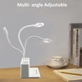 thumbnail image 5 of Lampe de Bureau LED 5W, 3 Modes dclairage et 3 Luminosit Rglable, USB Lampe de Bureau pour Enfants Rechargeable, Col de Cygne Flexible, Avec Porte-Sty, 5 of 5