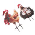 thumbnail image 1 of Decoración De Estaca De Pollo Para Jardín, Estaca De Metal Para Jardín, Adorno Hecho A Mano, 2 Unidades Para Exteriores, 1 of 7