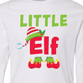 thumbnail image 4 of Inktastic Christmas Little Elf Long Sleeve Youth T-Shirt, 4 of 5