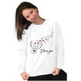 thumbnail image 4 of Crazy Cat Lady Cute Funny Kitty Angel Women Plus Size Crewneck Sweatshirt Brisco Brands 2X, 4 of 5
