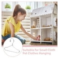 thumbnail image 3 of COMPUKAS 24Pcs Miniature Clothes Hanger Silver Iron for Organizing and Displaying Baby Dolls, 3 of 7