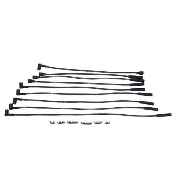 Cable de bujía,Juego de cables de encendido para bujías de silicona,Cables de silicona dobles HT de 8 mm,Reemplazo negro Fácil instalación,Juego de cables de encendido para bujías de