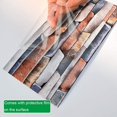 thumbnail image 5 of Rectangle Decorative Adhesive Tiles for Bathroom and Kitchen Tile Stickers, Marble Pattern Mosaic Waterproof Adhesive Decoration (Red Mosaic,24 Pieces), 5 of 5