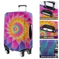 thumbnail image 5 of Rainbow Tie Dye Floral Pattern Luggage Cover Fashion Suitcase Cover Baggage Covers Fit 25-28 Inch Luggage (Go Travel), 5 of 5