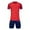 Red, variant on Utoimkio Little Boys Summer Sport Shorts Set Short Sleeve T-Shirt and Shorts 2Pcs Comfort Breathable Summer Outfits Size 4-16T
