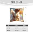 thumbnail image 4 of Fotbe Rainbow English Cocker Spaniel Pattern Velvet Decorative Throw Pillow Covers with Elegant Piping, Soft Plush Cushion Cover for Sofa, Bed, Car, Office-18"x18", 4 of 8