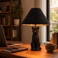 thumbnail image 4 of Halloween Black Cat Desk Lamp, Resin Table Light, Warm Light Home Decor, Spooky Season Accent Lighting, Holiday Party Table Lamp, 4 of 9
