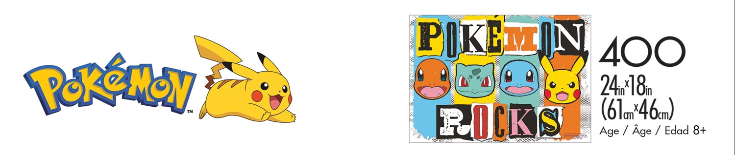 Family Puzzles: Pokemon Rocks 400 Piece Jigsaw Puzzle