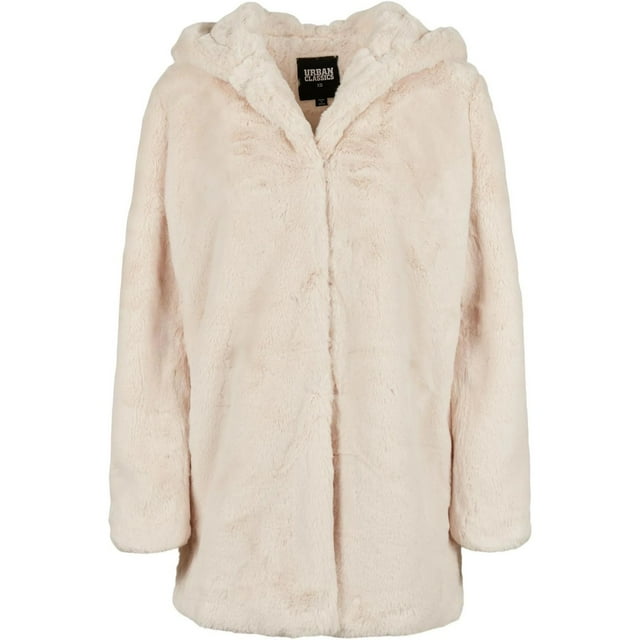 Urban Classics Manteau à Capuchon en Molleton Teddy pour Femmes