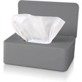 thumbnail image 1 of Dispensador de pañuelos zhang ming caja de toallitas húmedas impermeable a prueba de polvo gris, 1 of 5
