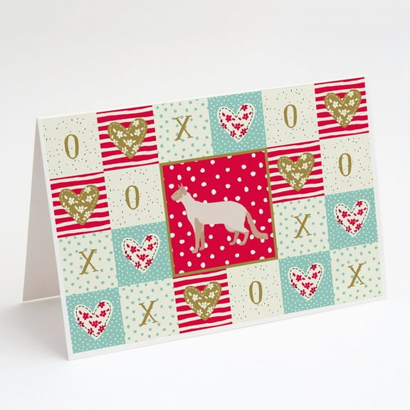 Colorpoint Longhair #2 Cat Love Greeting Cards and Envelopes Pack of 8