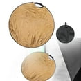 thumbnail image 2 of Miulika Photography Reflector Round Photo Reflector for Outdoor Lighting Gold/ 80cm, 2 of 8