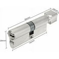 thumbnail image 2 of Cilindro Cilindro de cerradura de seguridad de 70 mm * 29 mm Perilla de cerradura de cilindro para el hogar Cilindro de cerradura de puerta de entrada de puerta exterior Cilindro de perfil de, 2 of 5