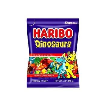 Haribo, Dinosaurs Candy, 5-Oz (Pack Of 12)